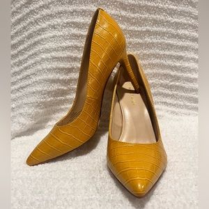 Marc Fisher Mustard High Heels    Size 8 1/2M